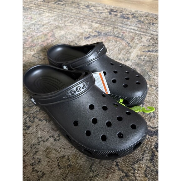 Crocs Unisex\'s Classic, Clogs, Black, Men’s 9 - Women’s 11 Classic Clogs NWOB main image 4